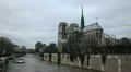 Notre Dame Cathedral in Paris, France, Seine River, French Boat Tour, Promenade HD Footage