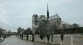 Notre Dame Cathedral in Paris, France, Seine River, French Boat Tour, Promenade HD Footage