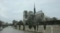 Notre Dame Cathedral in Paris, France, Seine River, French Boat Tour, time lapse HD Footage