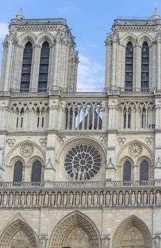 Notre Dame cathedral in paris Stock Photos