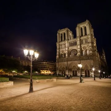 Notre Dame Cathedral view Stock Photos