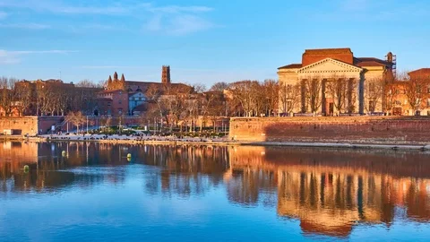 Notre-Dame de la Daurade in Toulouse, France Stock Footage 89155892
