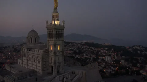 Notre Dame de la Garde, Marseille Provence (Capitale de la culture 2013) - No6 Stock Footage 27503725