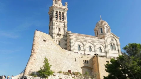 Notre-Dame de la Garde Stock Footage 121428084