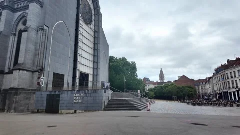 Notre-Dame-de-la-Treille Cathedral in Lille France 스톡 동영상 344591945