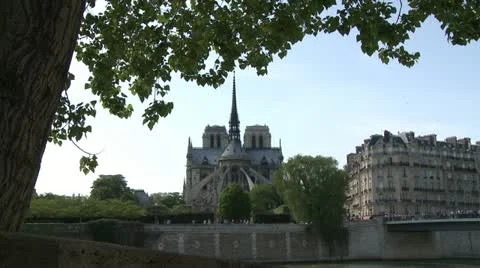 Notre Dame de Paris Stock Footage 10858307