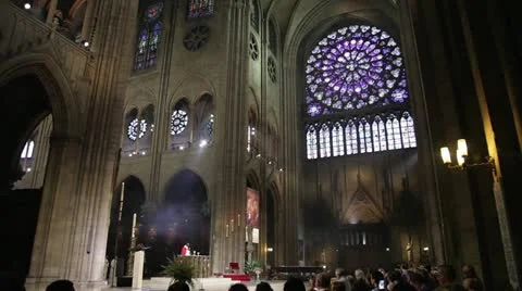 Notre Dame de Paris Video stock 22225473
