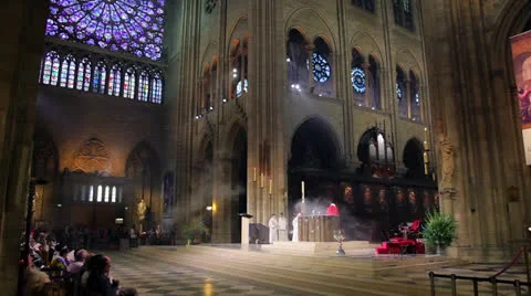 Notre Dame de Paris Stock Footage 22911290