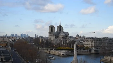 Notre-Dame de Paris Stock Footage 99406568