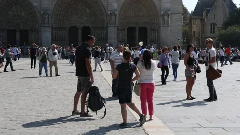 Notre Dame de Paris Stock Footage 203276348