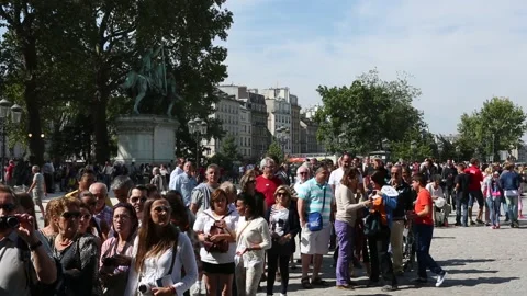 Notre Dame de Paris Stock Footage 203278079