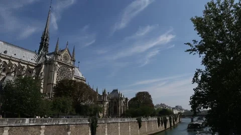 Notre Dame de Paris Stock Footage 203278716