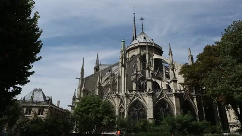 Notre Dame de Paris Stock Footage 203280175
