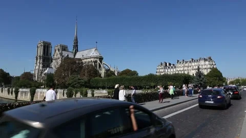 Notre Dame de Paris Video stock 203285499