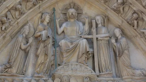 Notre Dame de Paris Stock Footage 203286794