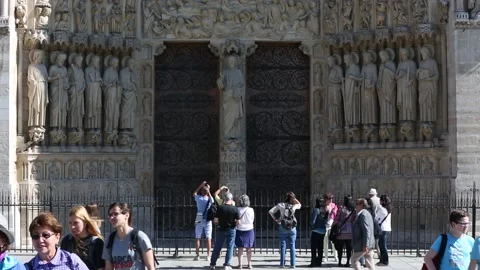 Notre Dame de Paris Stock Footage 203286980