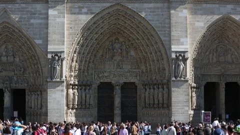 Notre Dame de Paris Stock Footage 203287549