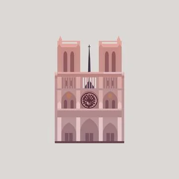 Notre-Dame de Paris. Stock Illustration