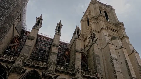 Notre Dame de Paris Repairs Stock-Footage 227925892