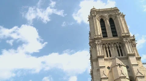 Notre-Dame de Paris Timelapse 1 Stock Footage 7766107