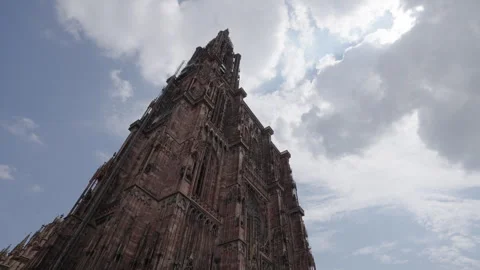 Notre dame de strasbourg, Germany Video stock 256233653
