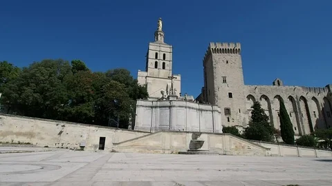 Notre Dame des Doms d'Avignon in 4k Stock Footage 96678079