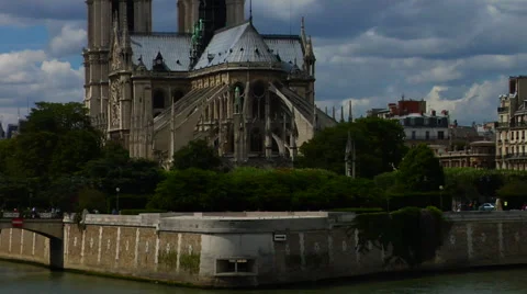 Notre Dame Ile de la Cite Stock Footage 47534144