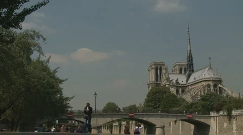 Notre Dame in Paris, 2 Stock Footage 4883850