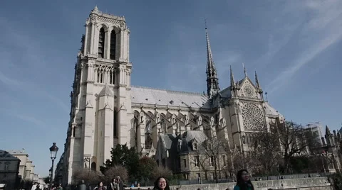 Notre Dame in Paris Stock Footage 49360620