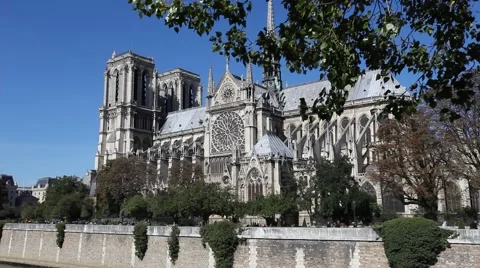 Notre Dame in Paris Stock Footage 59764808