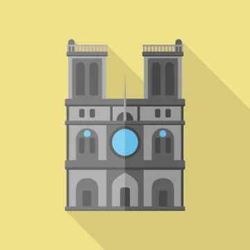 Notre dame Paris Stock Illustration