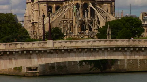Notre Dame, The Seine Stock Footage 47534102