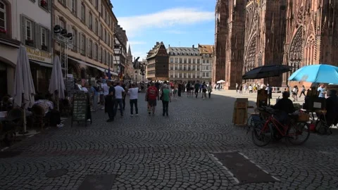 Notre Dame Strasbourg Stock Footage 281485163