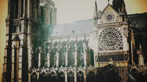 Notre Damm de Paris Stock Footage 130106116