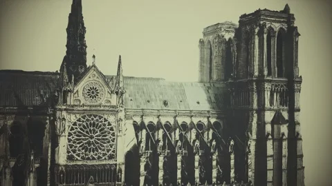 Notre Damm de Paris Stockbeeldmateriaal 133847800