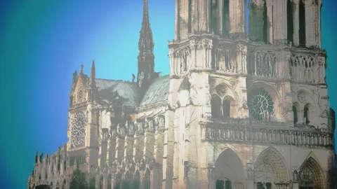 Notre Damm de Paris Vídeos de archivo 142992319