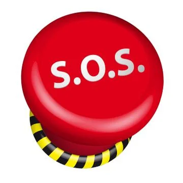 Notschalter sos Stock Illustration
