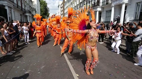 Notting Hill Carnival, 2016, London. Stock Footage
