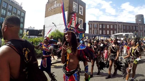 The Notting Hill Carnival Stock Footage 114996399