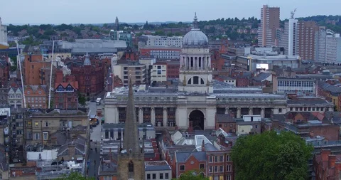 Nottingham Aerial Clip 1 Stock Footage 112620965