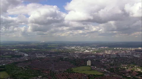 Nottingham aerial Stockbeeldmateriaal 65386619