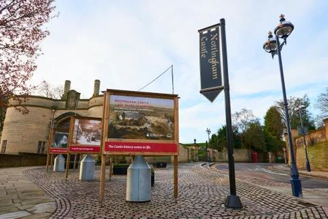 Nottingham castle Stock Photos