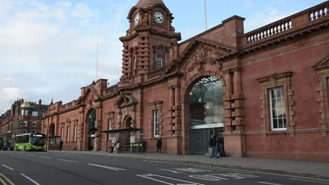 Nottingham Central Train Station Vídeo Stock 140460481