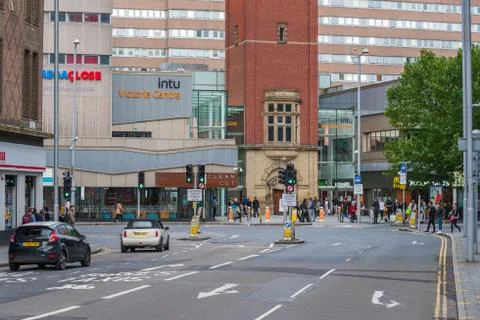 Nottingham City centre Stock Photos