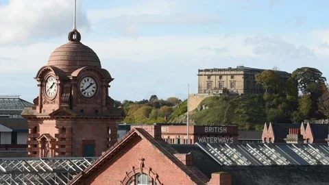 Nottingham railway station Vídeo Stock 141921879