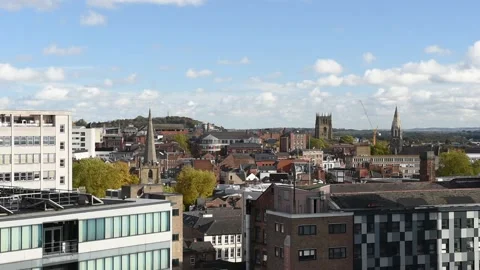 Nottingham skyline  Vídeos de archivo 141921626