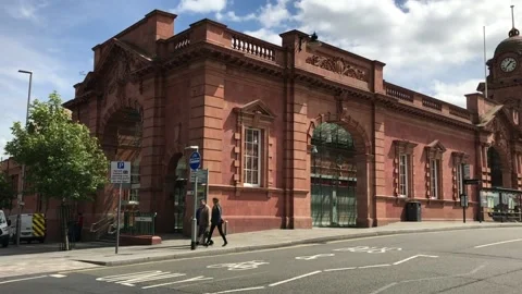 Nottingham Train Station Vídeo Stock 137790509