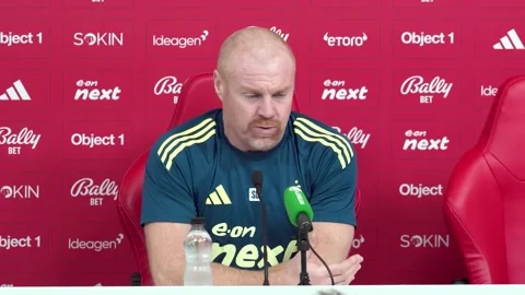 Nottm Forest 3-0 Tottenham Sean Dyche post-match press conference Video stock 323643320