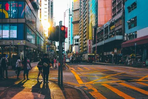 Nov 4 2023 The Java Road of North Point in Hong Kong Stock-Fotos