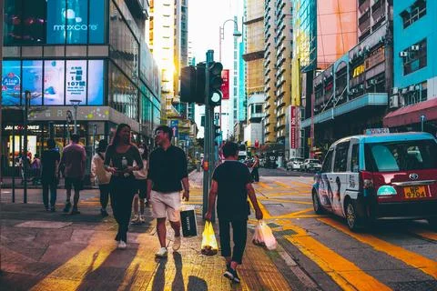 Nov 4 2023 The Java Road of North Point in Hong Kong 库存照片